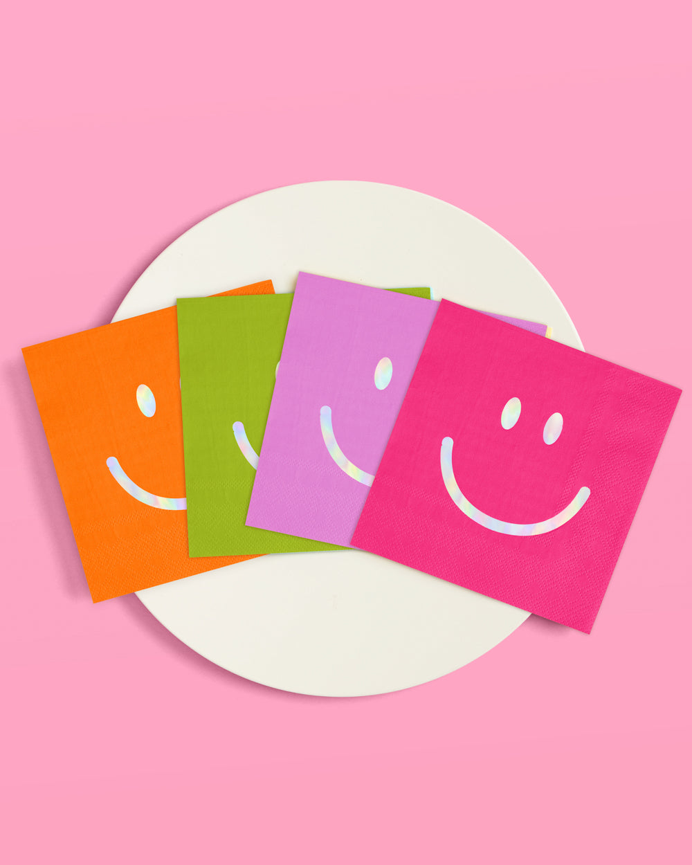 Super Smiley Napkins - 24 foil napkins