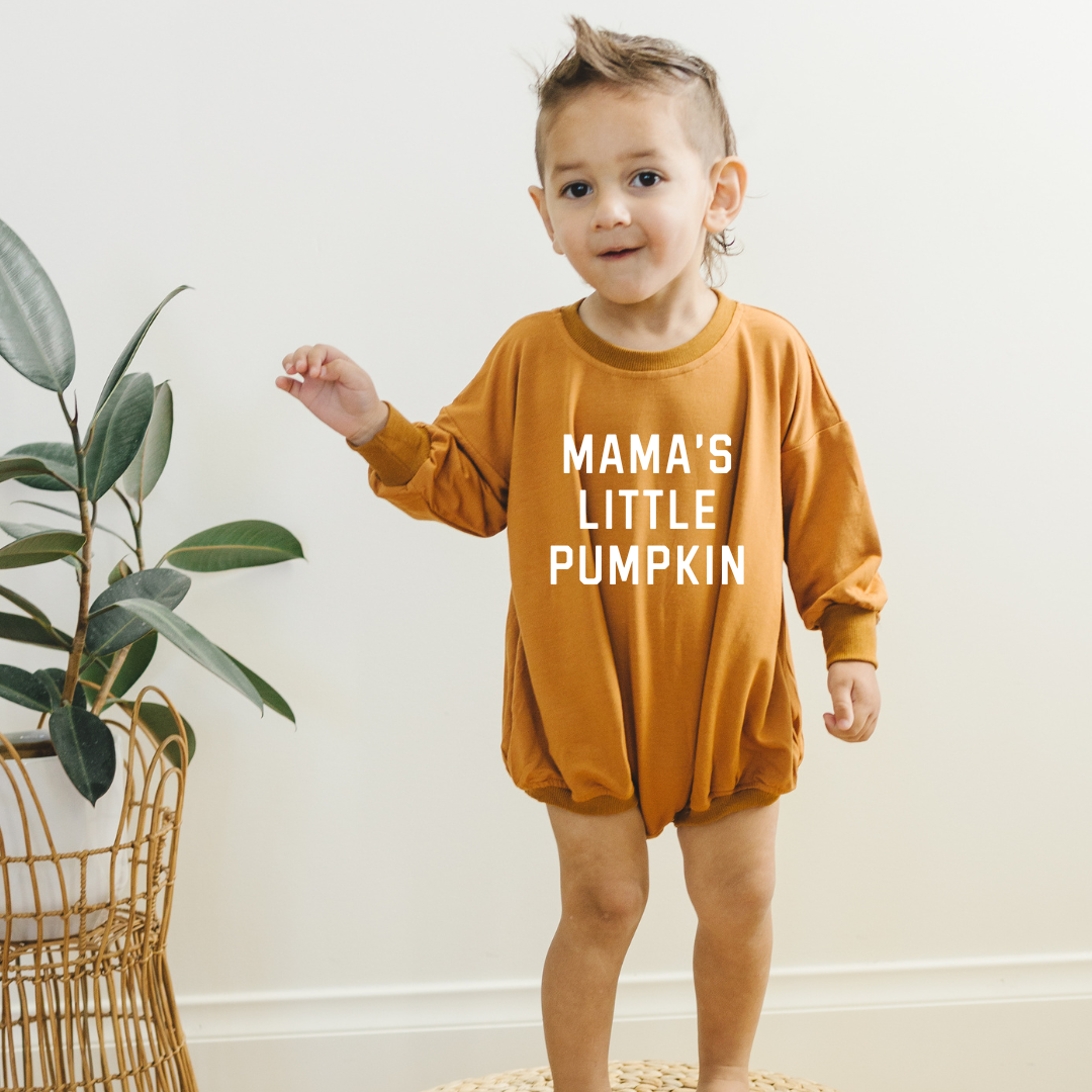 Mama’s Little Pumpkin Bamboo Bubble Romper