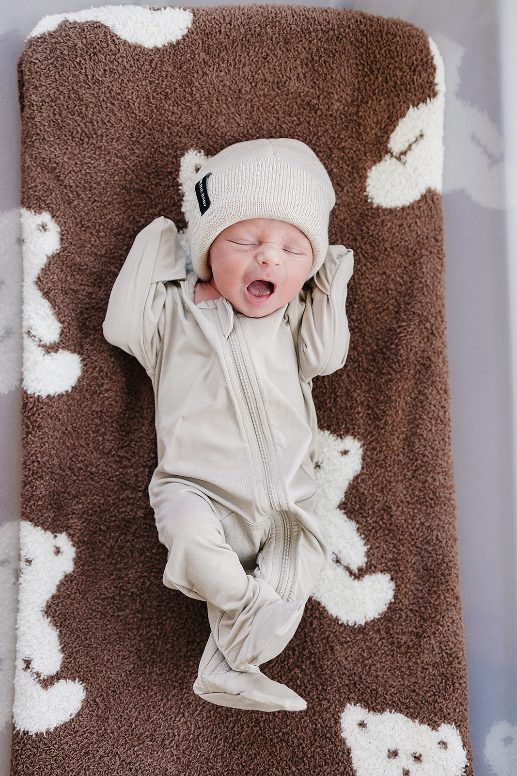 Oatmeal Mebie Baby Beanie