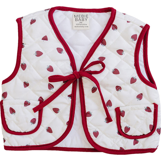 Strawberry Quilted Vest