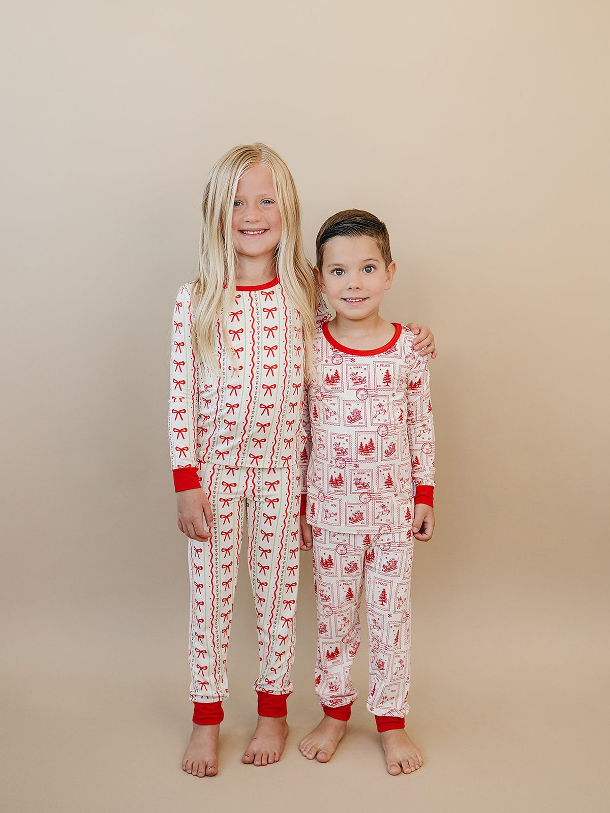 Bamboo Two Piece Set | Christmas Bows