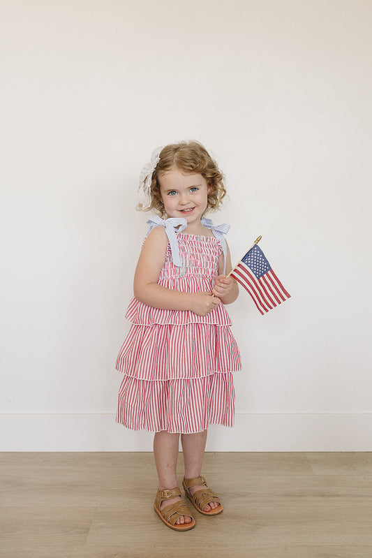 Stripe Ruffle Dress