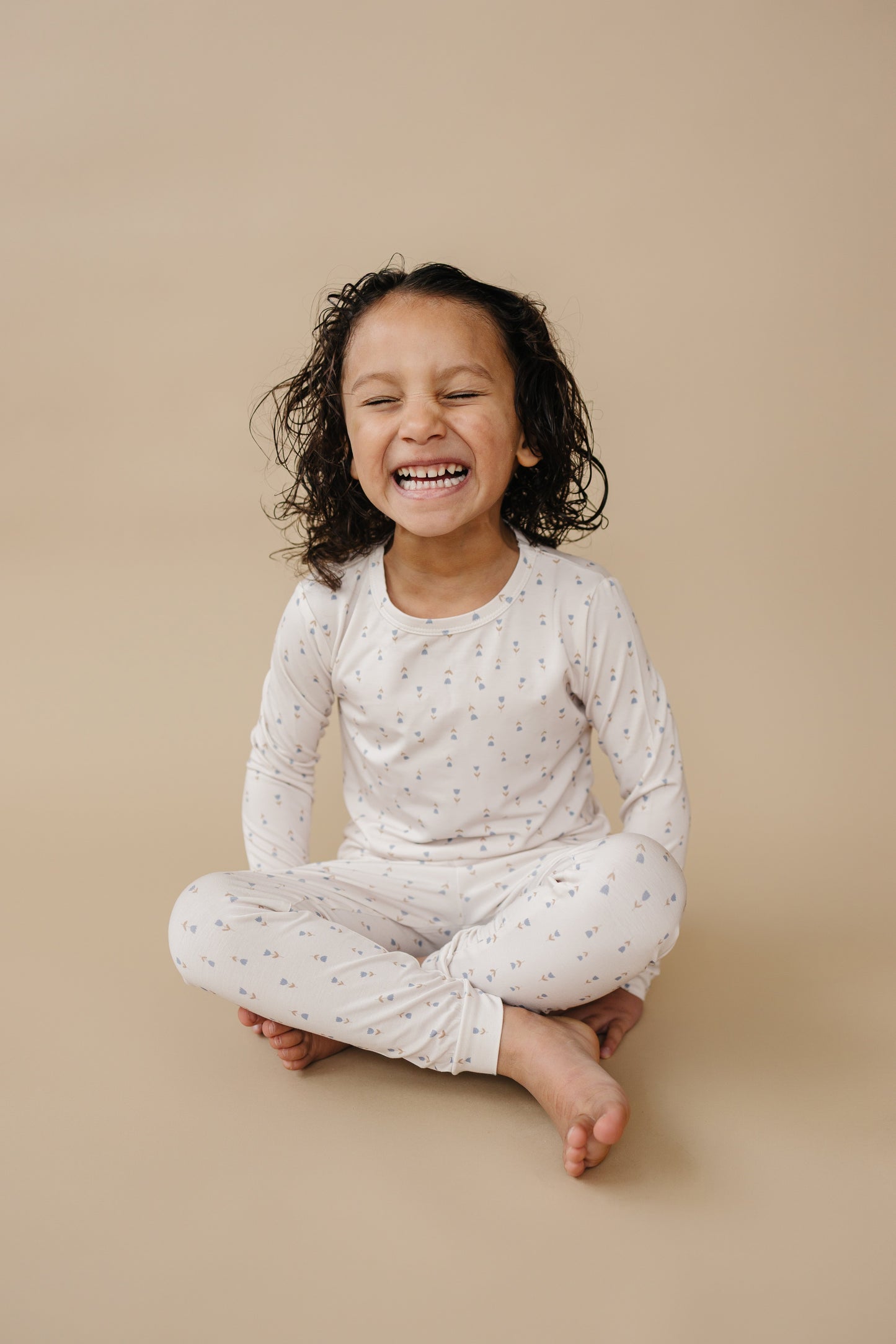 Tiny Tulips 2pc Bamboo Pajama Set