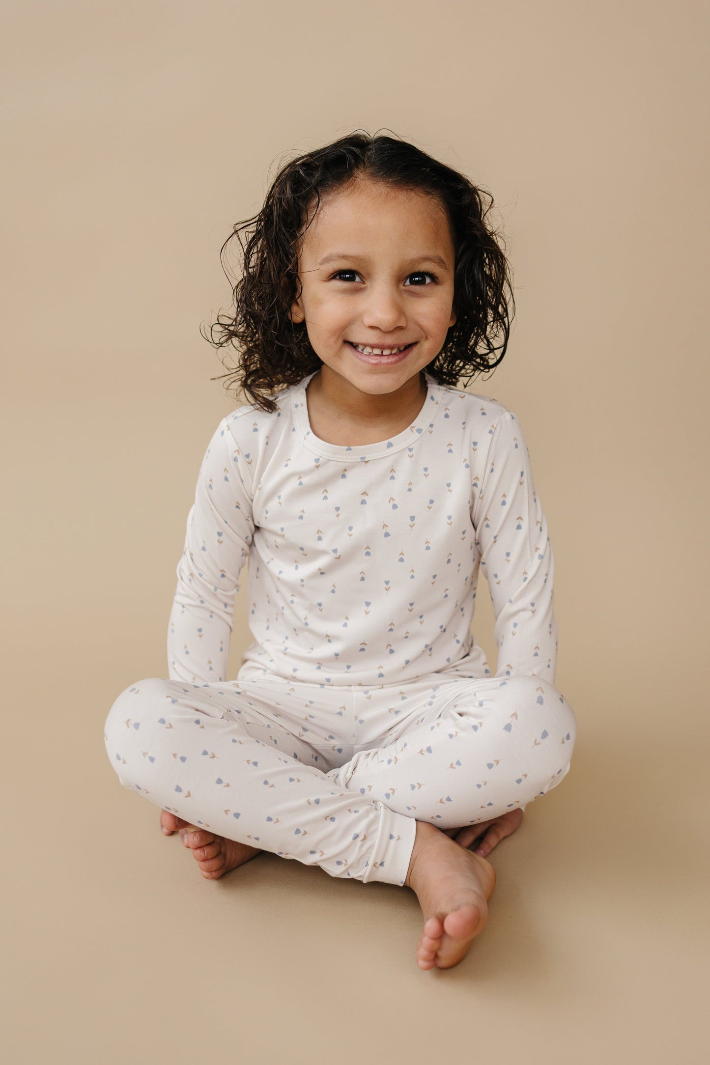 Tiny Tulips 2pc Bamboo Pajama Set