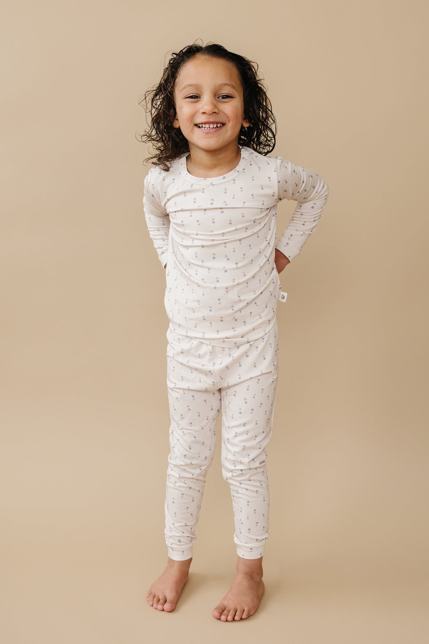 Tiny Tulips 2pc Bamboo Pajama Set