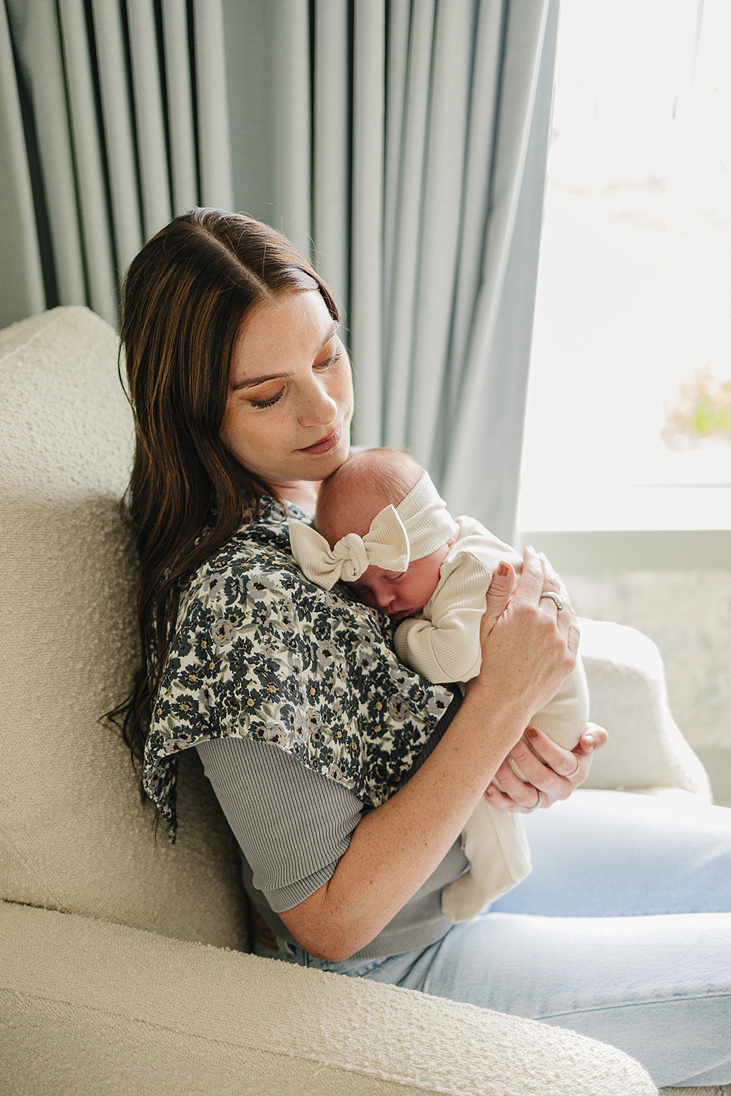 Liberty FLoral Muslin Burp Cloth