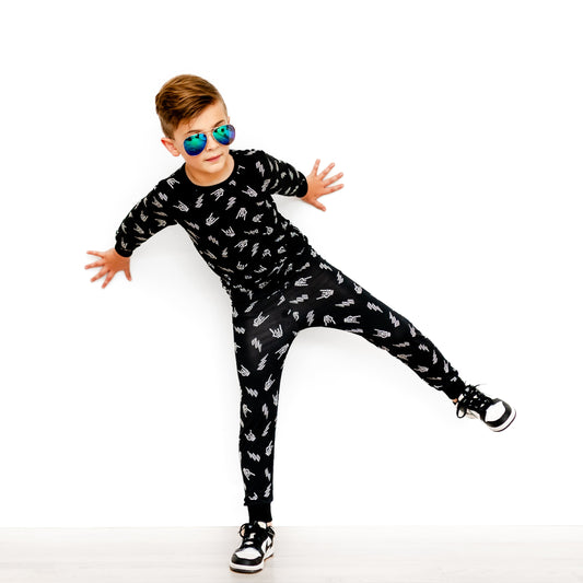 Bolted Bones 2 Piece Pajamas