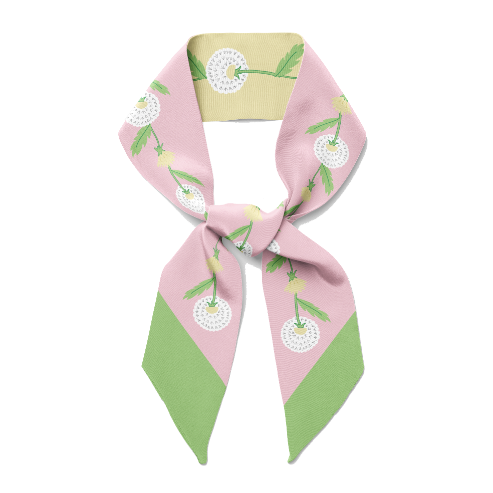 Dandelion Twilly Ribbon Scarf