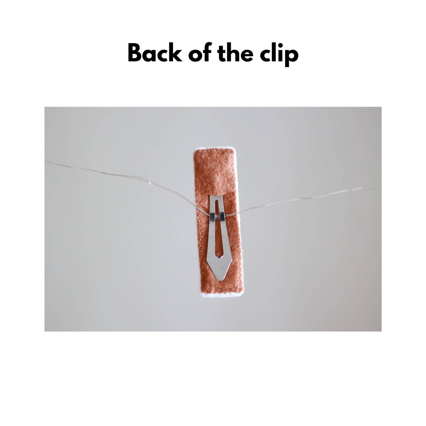 Handmade Embroidered Rectangle Hair Clip