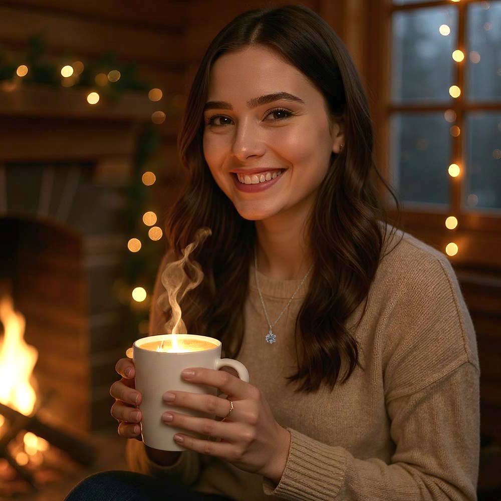 Christmas Gift Bow Necklace