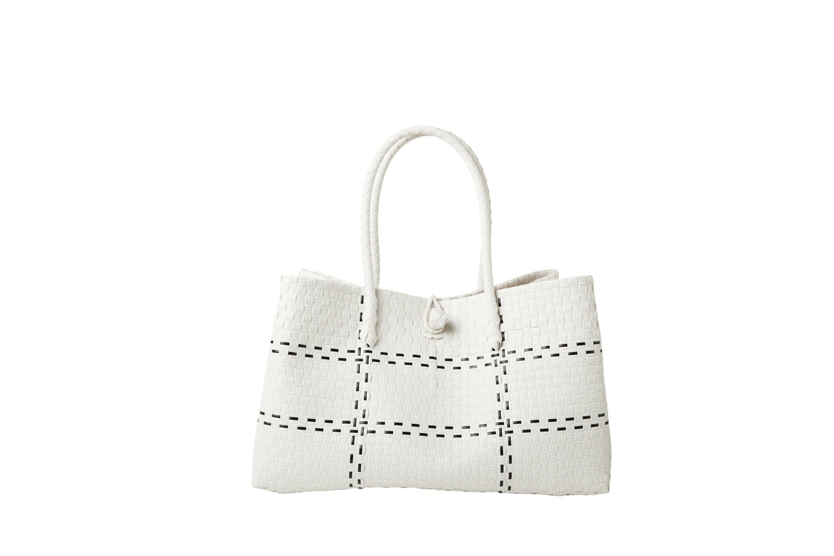 The Midi Piper Handwoven Tote · Recycled Plastic