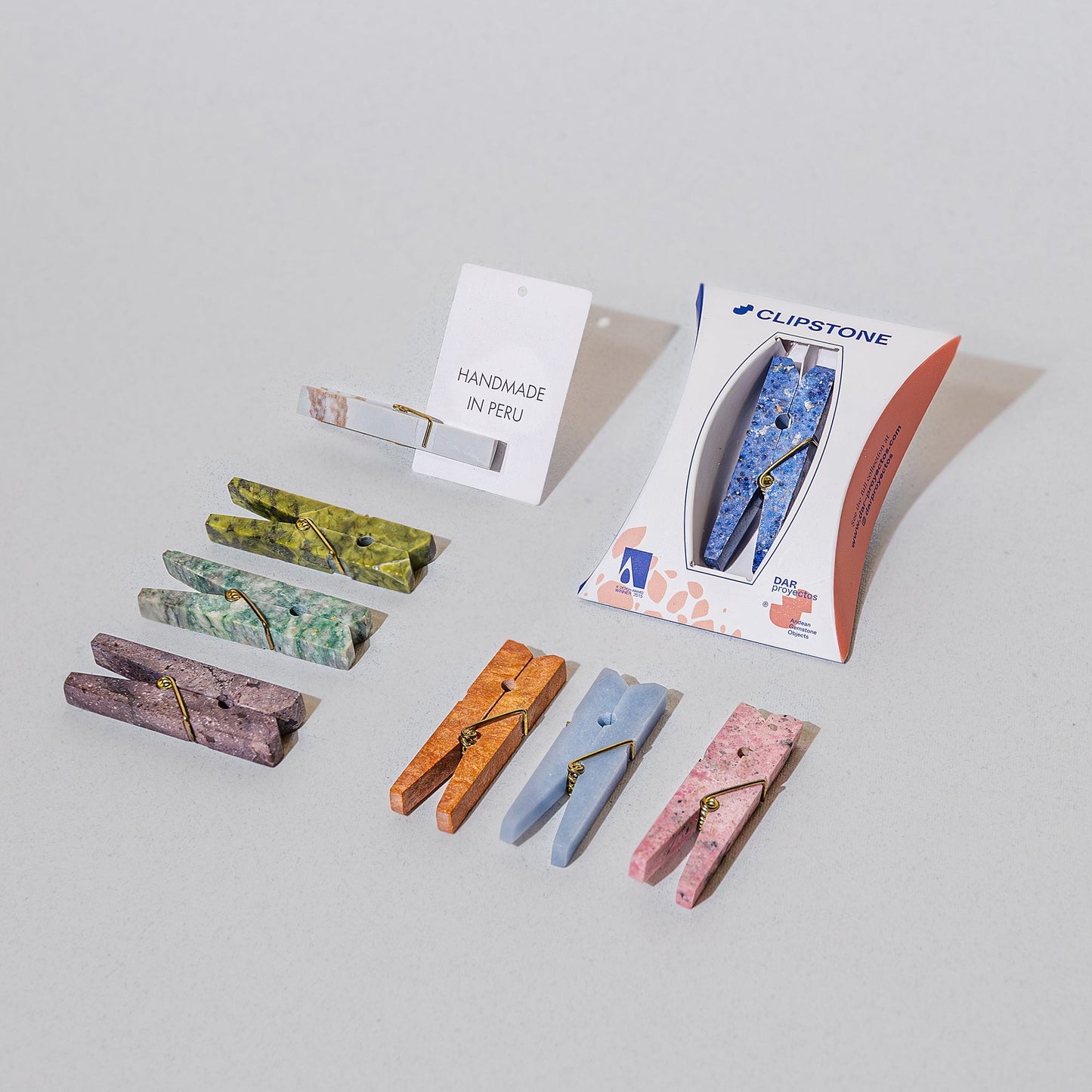 Decorative gemstone Laundry Clip - Dumortierite Blue