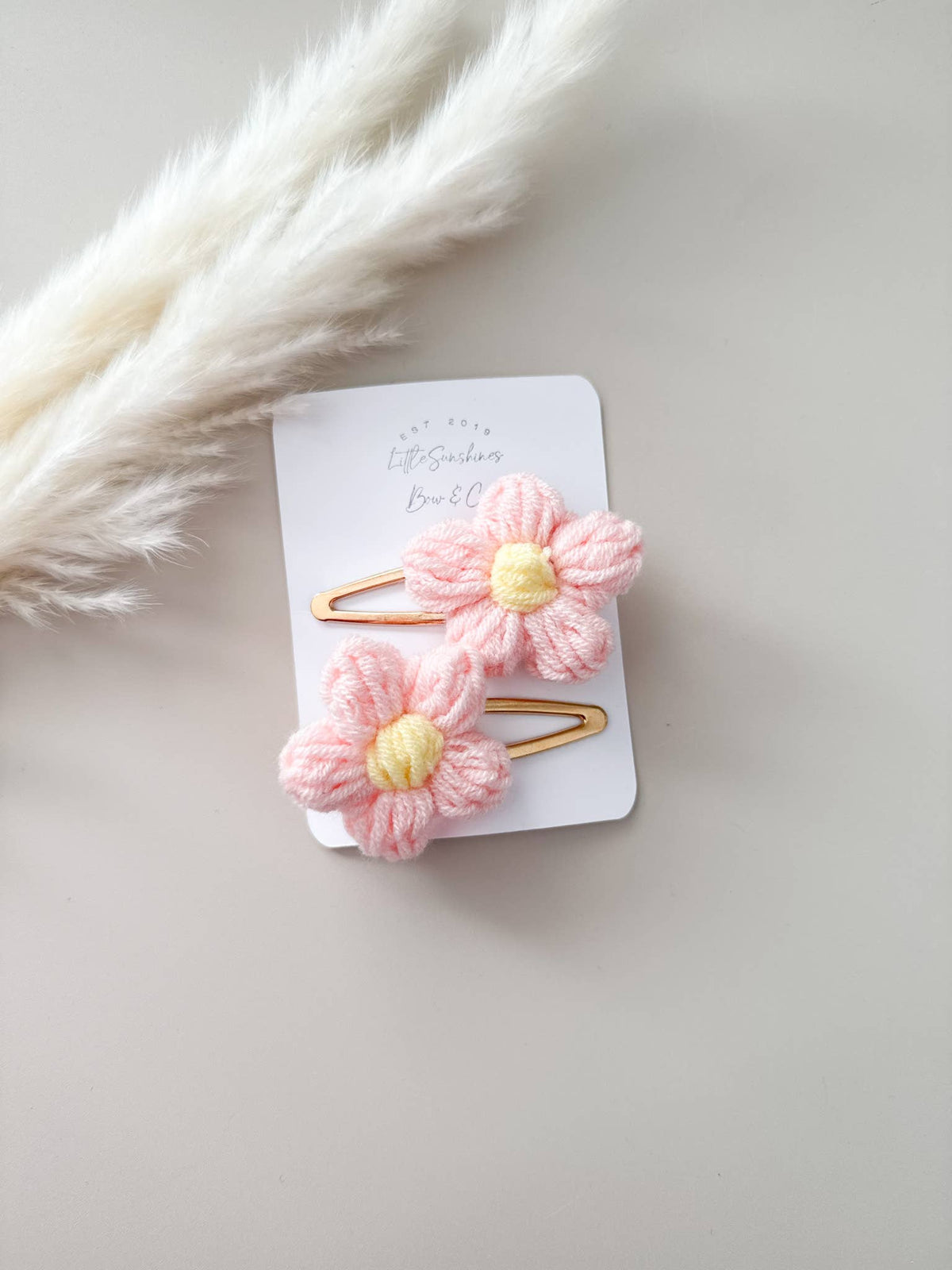 Crochet Flowers Hair Clips & Headbands