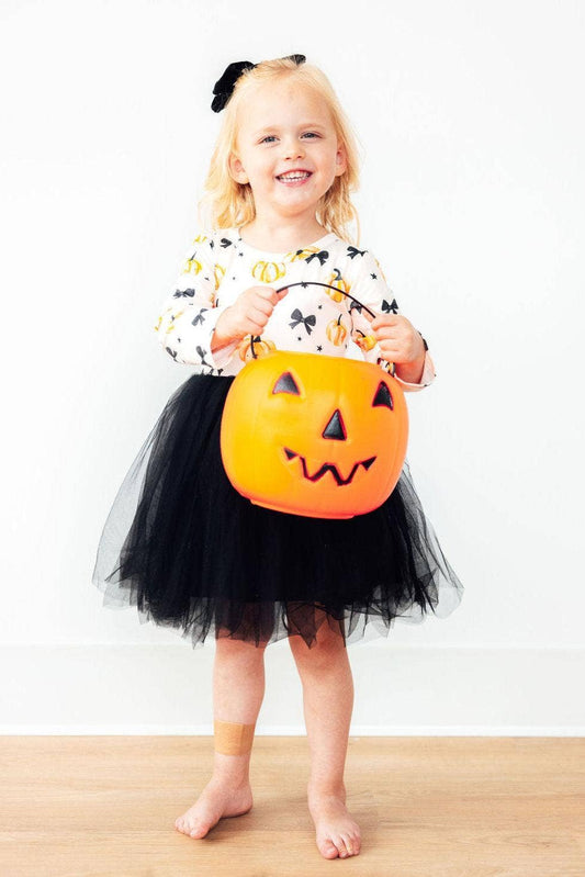 Pretty in Pumpkin L/S Tutu Dress