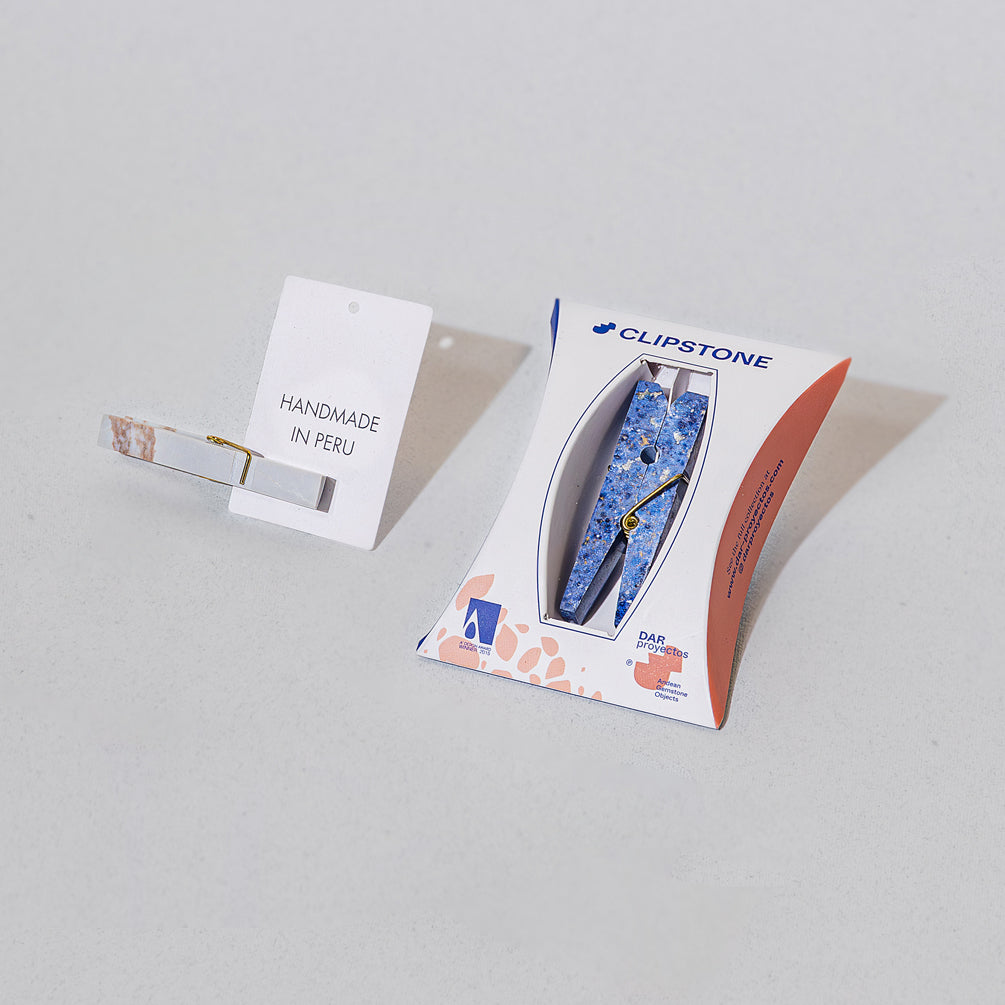 Decorative Gemstone Laundry Clip - Serpentine Green