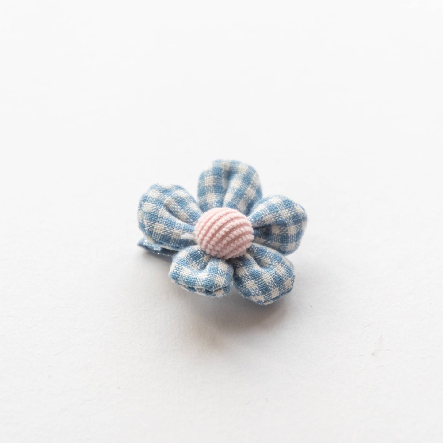 Gingham Flower Hair Clips Bundle | Set of 4