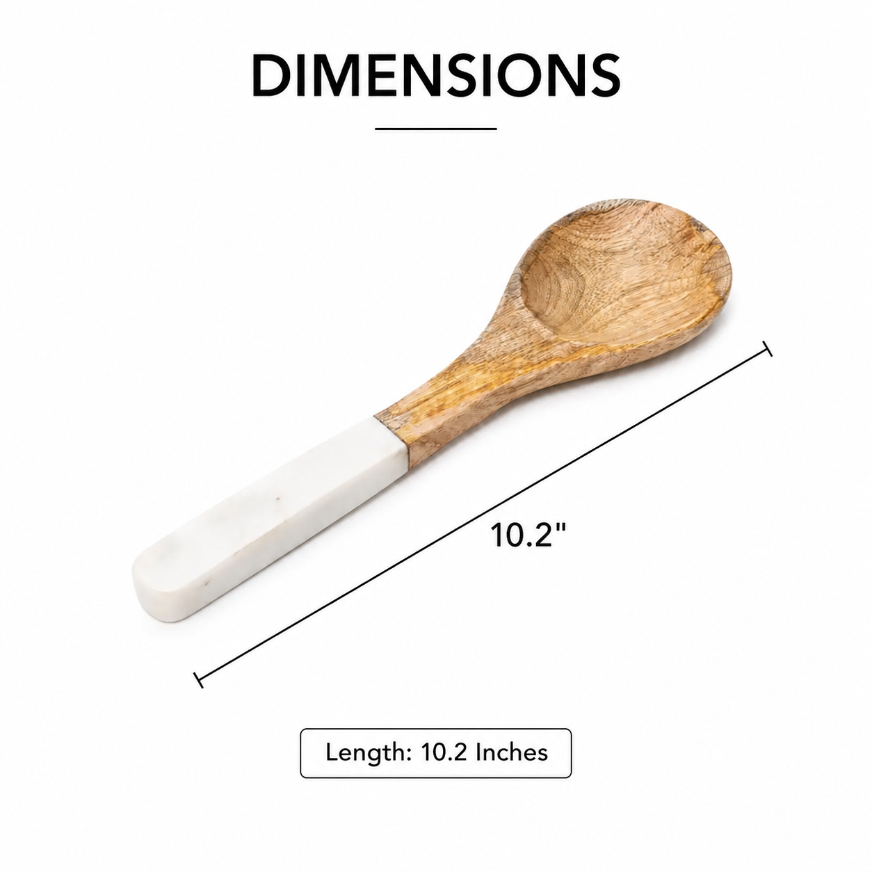 Mango Wood Salad Server Set | Natural Finish