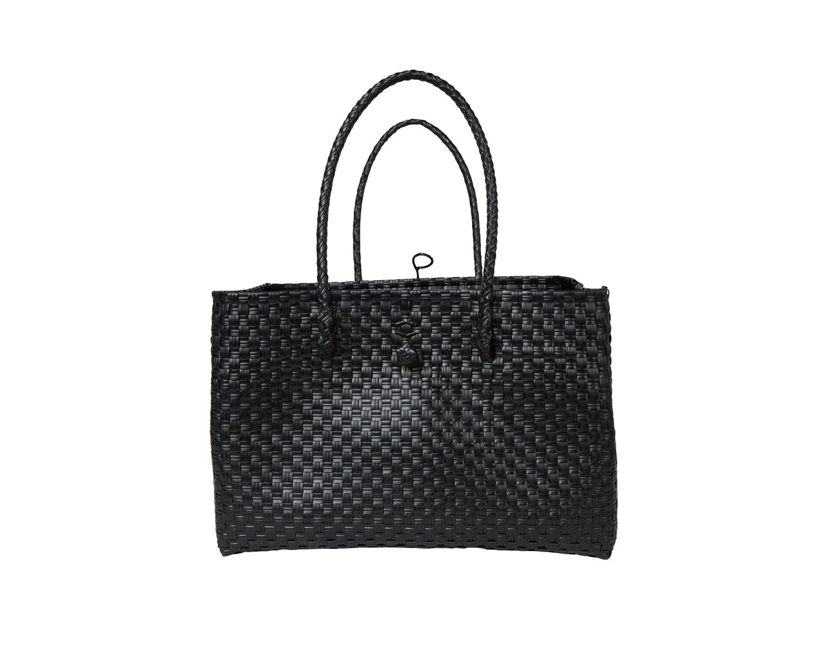 The Midi Piper Handwoven Tote · Recycled Plastic