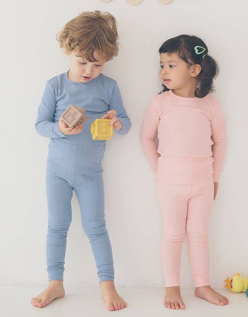 Punching Heart Peach Long Sleeve PJs