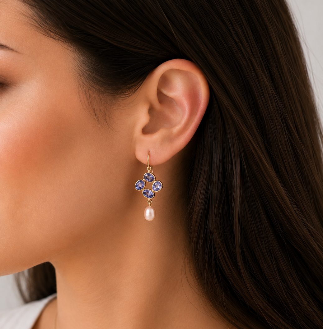 Tanzanite Spark Earrings