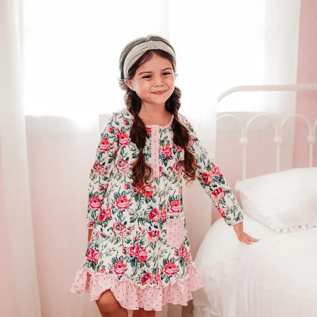 Retro Flowers Top Knot Headband
