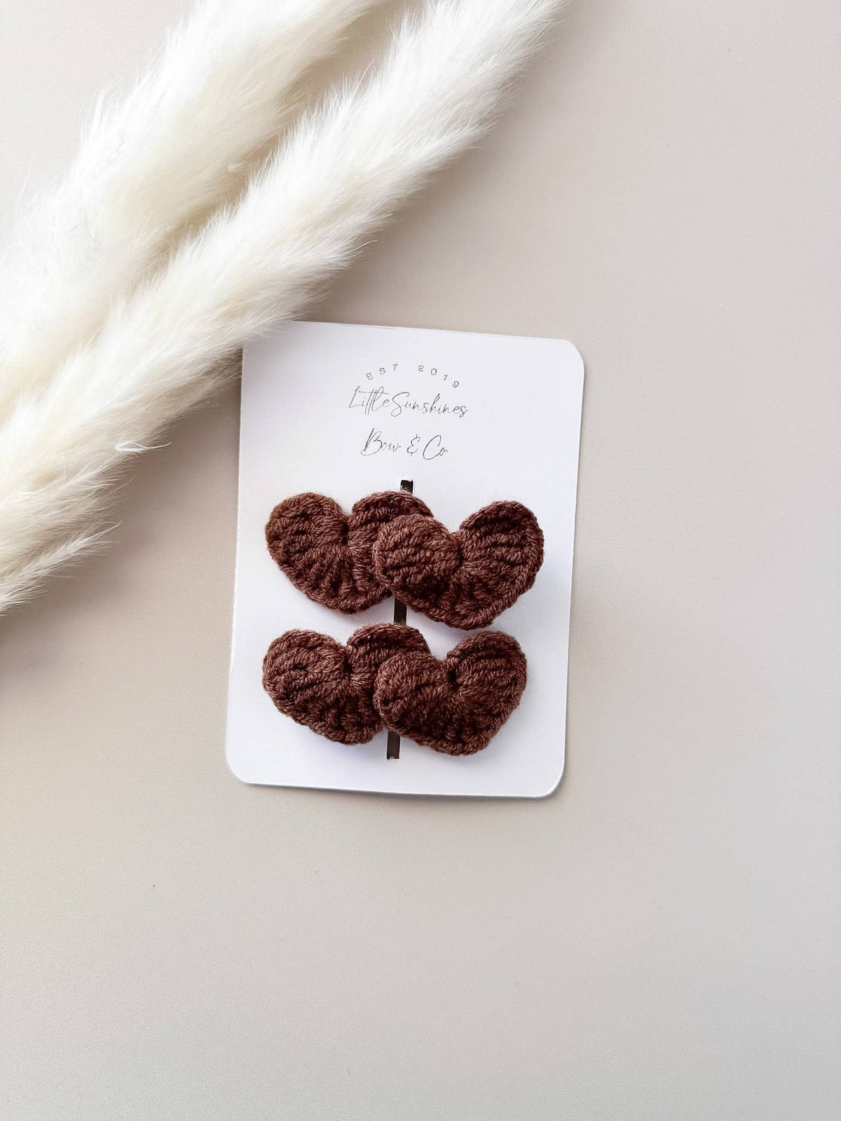 Double Heart Hair Clips & Nylon Headbands