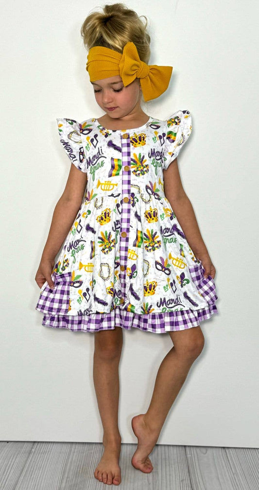 Mardi Gras Girls Dress