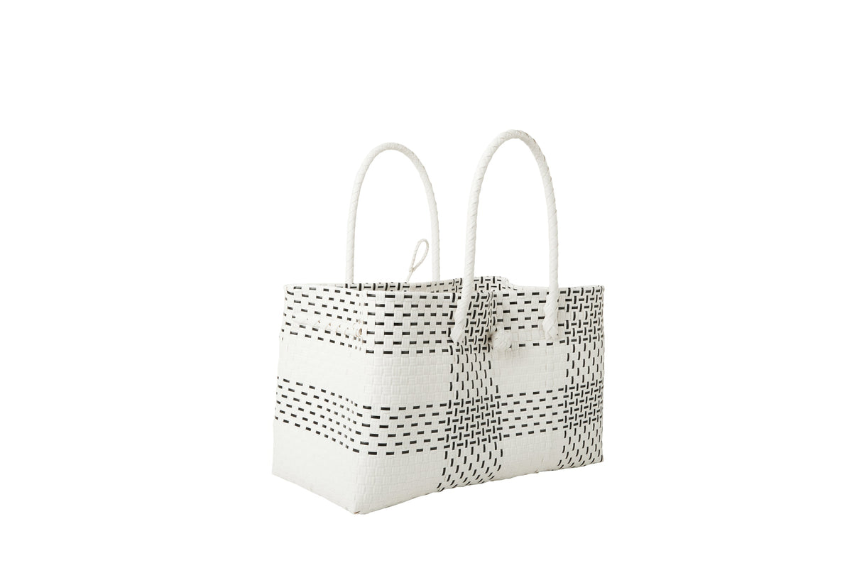 The Midi Piper Handwoven Tote · Recycled Plastic