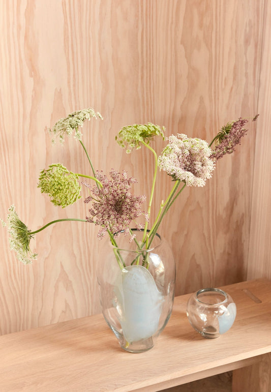 Jali Large Vase in Ice Blue