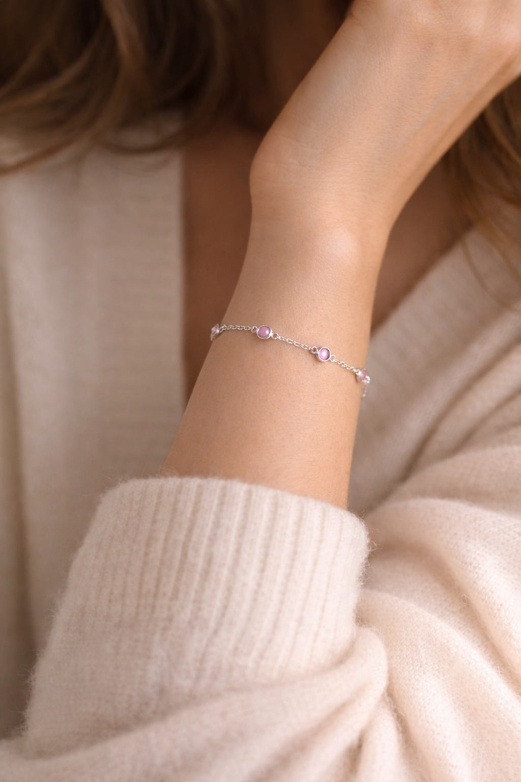 October Birthstone Bracelet — Opal
