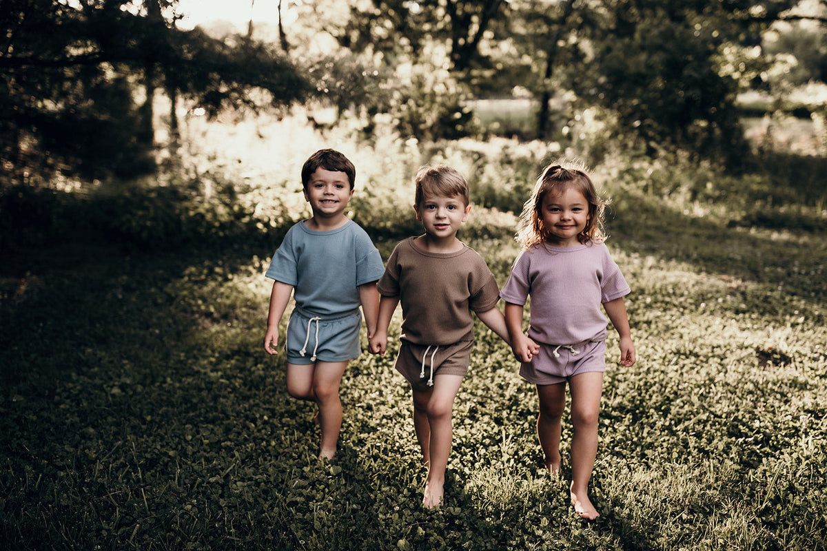 Cocoa Sands Brown Waffle Two Piece Set