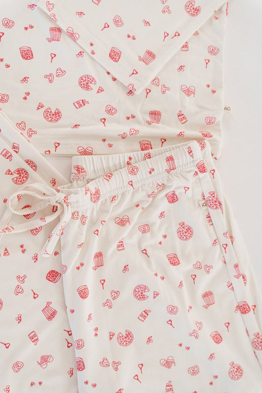 Adult Love Snacks Pajamas