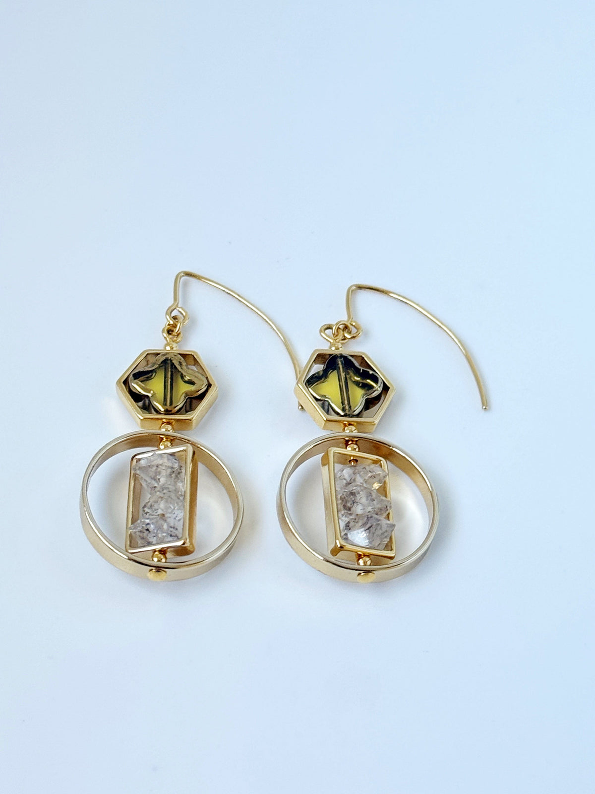 Art x Herkimer Crystals Earrings