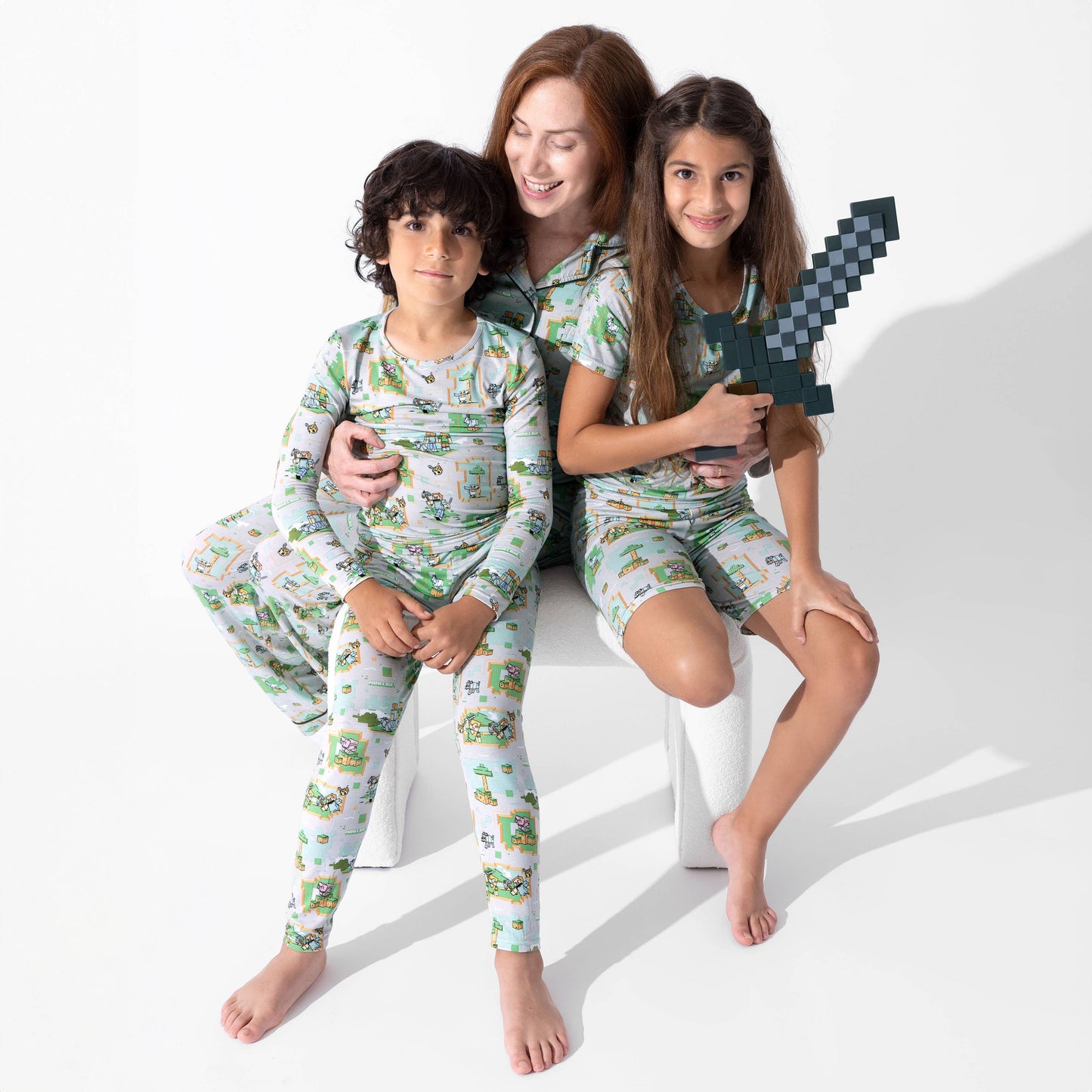 Minecraft Overworld Dreams Bamboo Kids Pajama Short Set