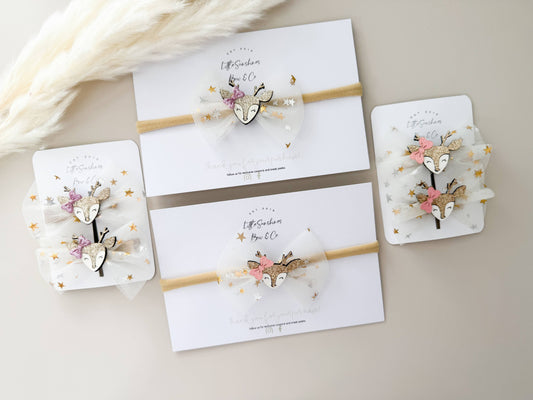 Reindeer Hair Clips & Headbands