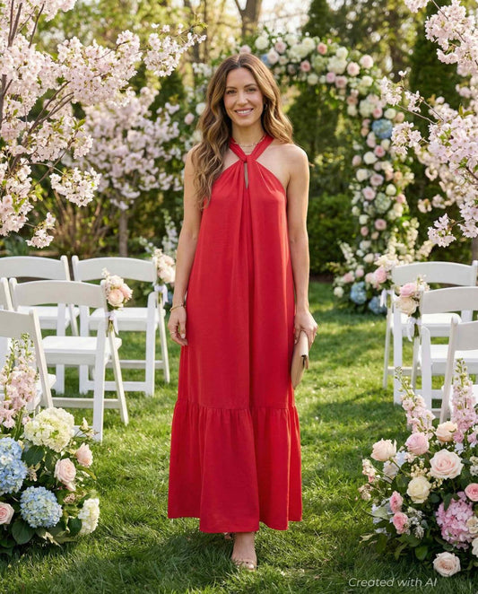 Angelique Dress - Red