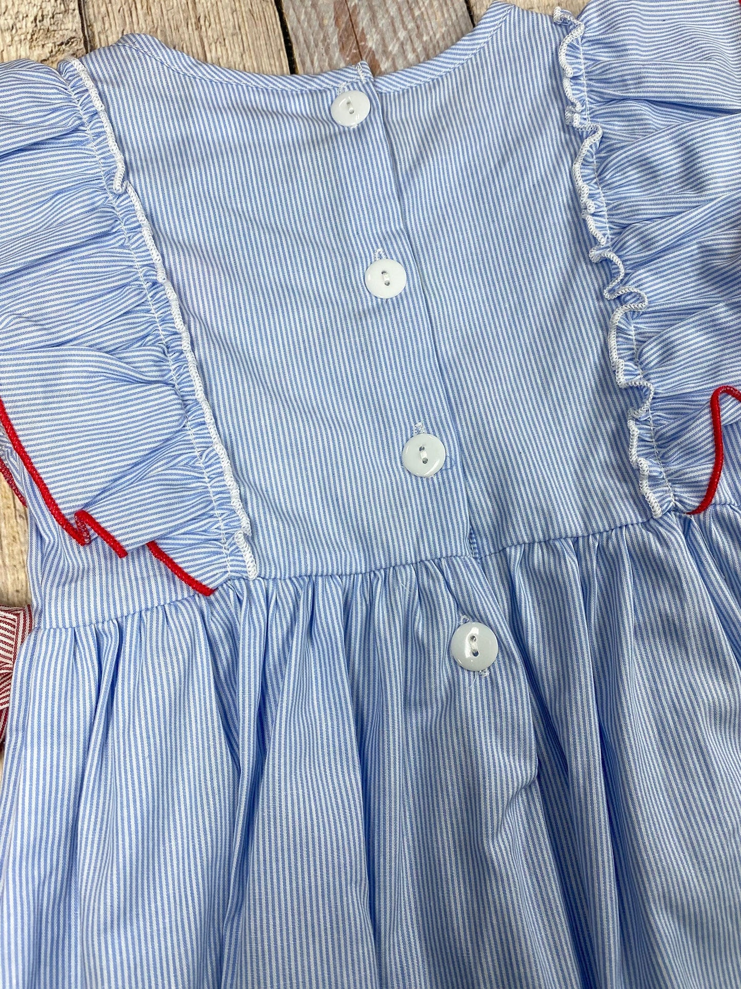 Apple Stripe Tie Dress | Girls Back to School Dress