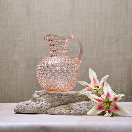 Hobnail Jug - Creamer - Apricot Chiffon