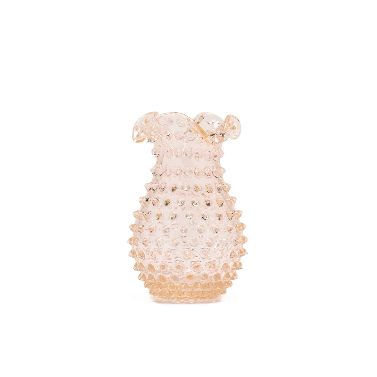 Hobnail Vase - Petal - Apricot Chiffon