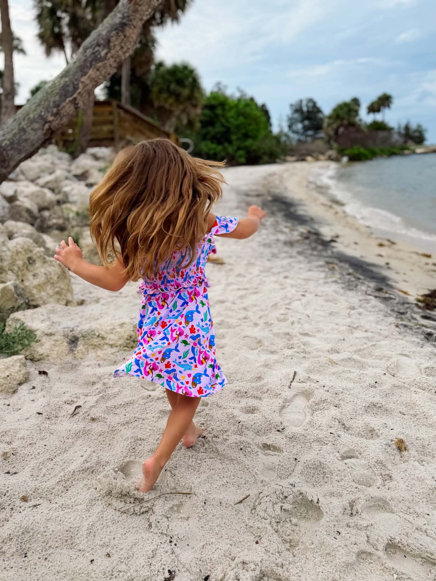 Mermaid Smocked Dress