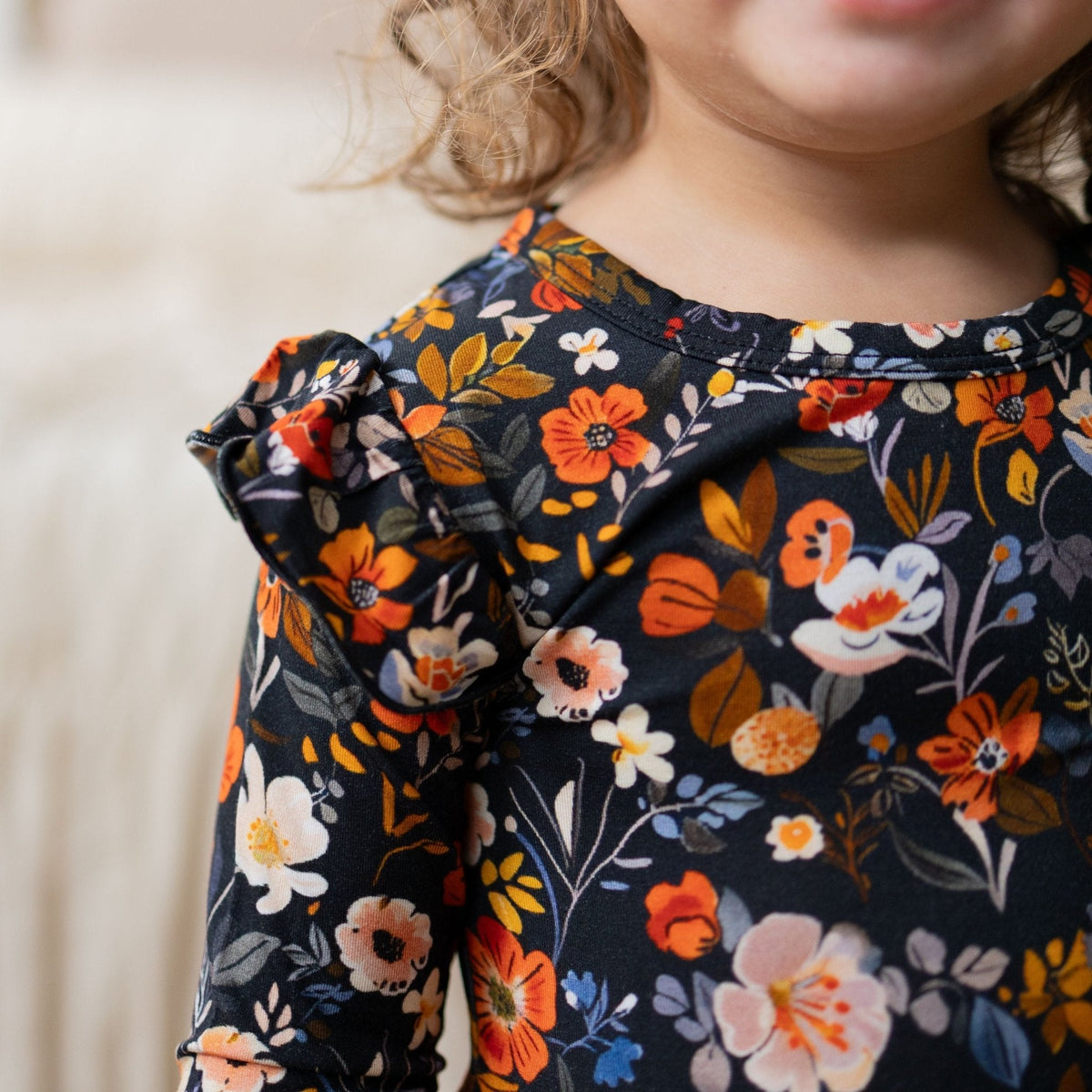 Autumn Bloom Bodysuit Baby Twirl Dress