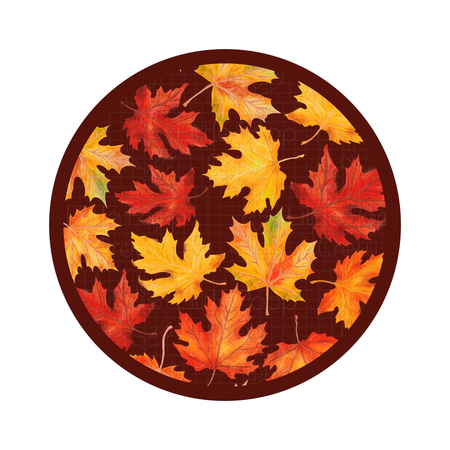 Autumn Leaves | Bamboo Small Clip on Bow