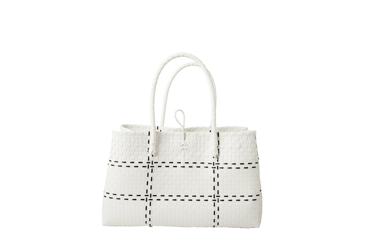 The Midi Piper Handwoven Tote · Recycled Plastic