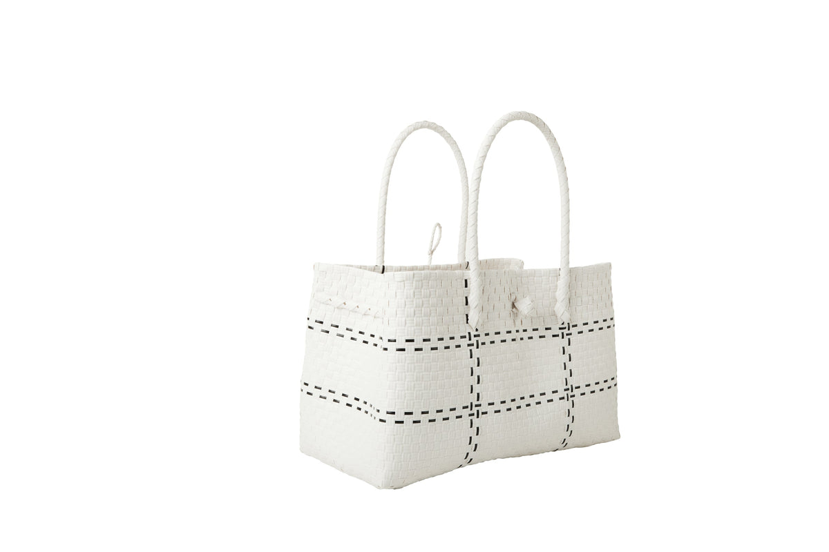 The Midi Piper Handwoven Tote · Recycled Plastic