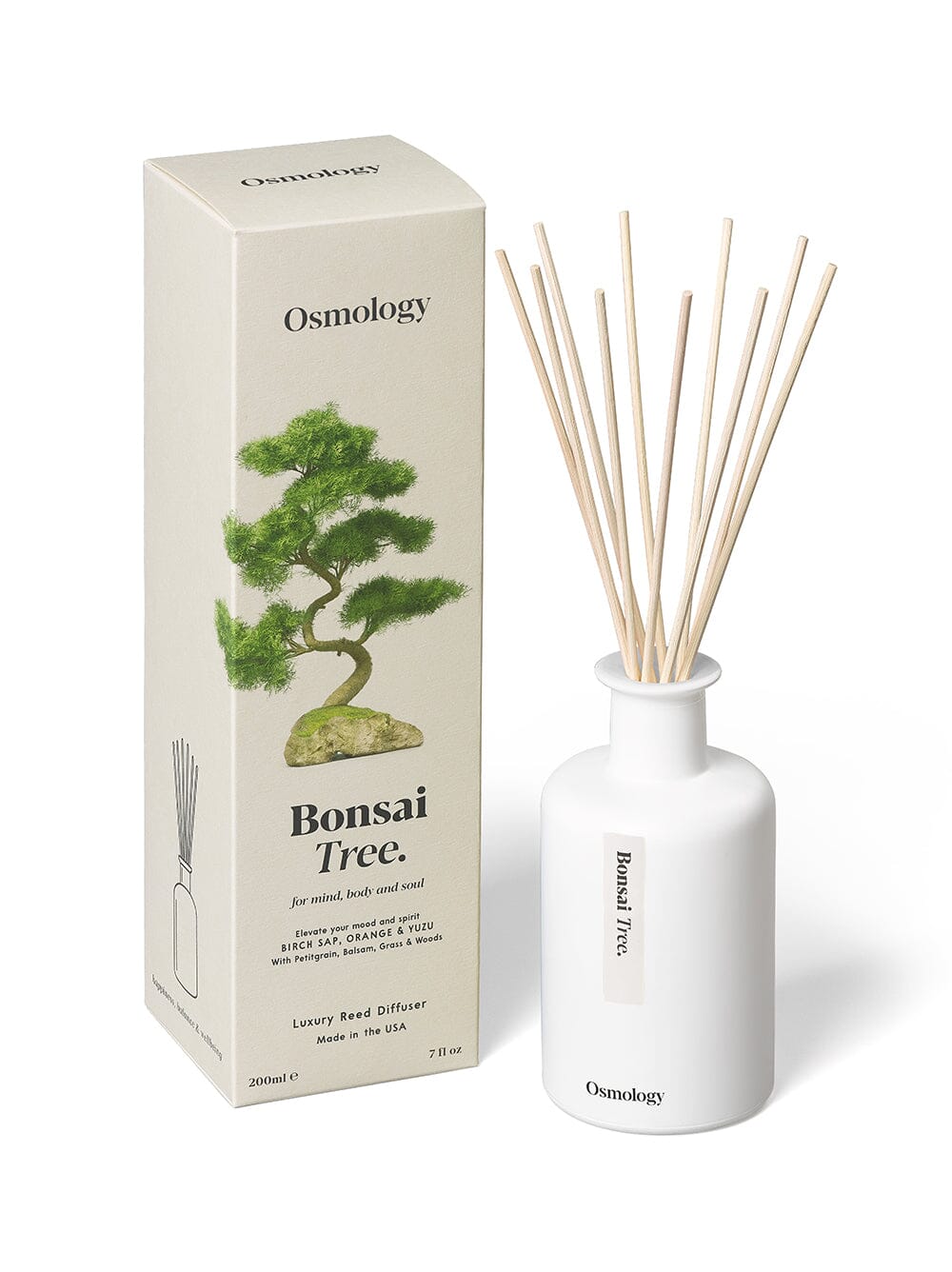 Bonsai Tree Reed Diffuser - Birch Sap Orange and Yuzu