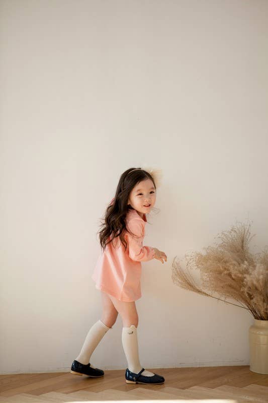 Pink Dress With Ivory Ribbon