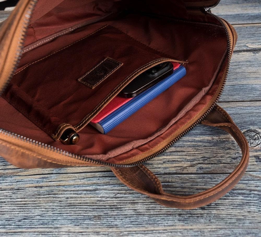 Apollo Leather Business Briefcase / Laptop Case 14"