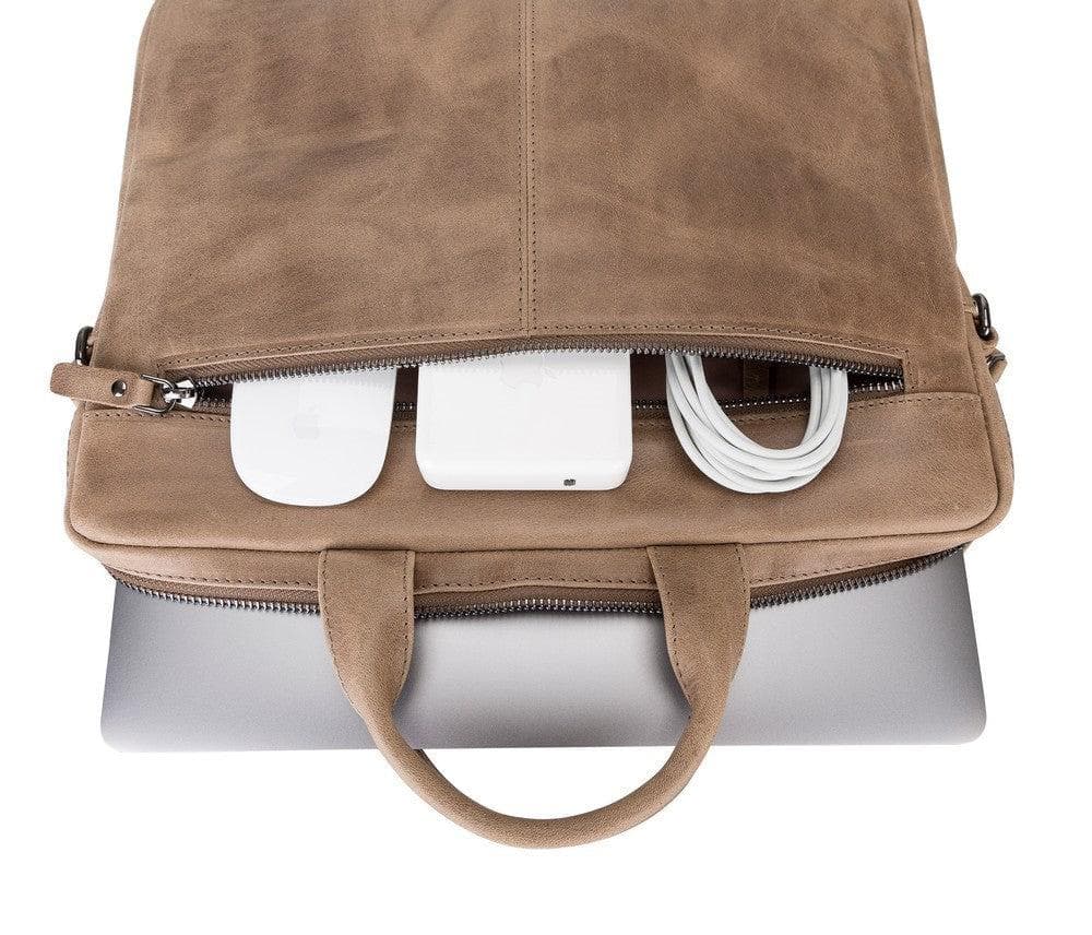 Apollo Leather Business Briefcase / Laptop Case 14"