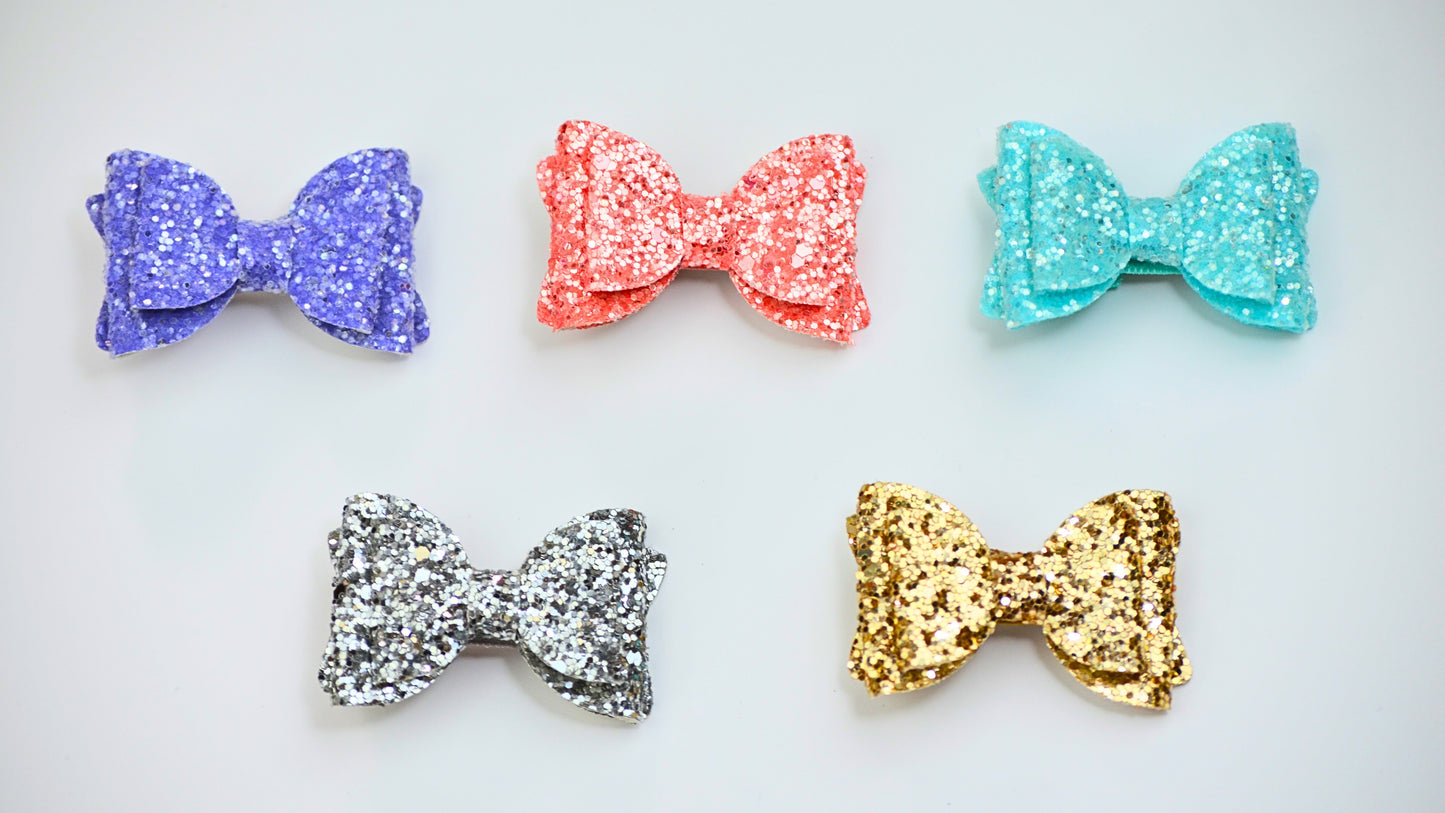 Festive Bow Hair Clips (Set of 2)