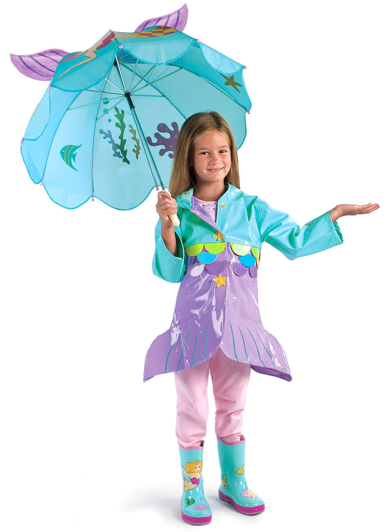 Kidorable Mermaid Raincoat/Jacket